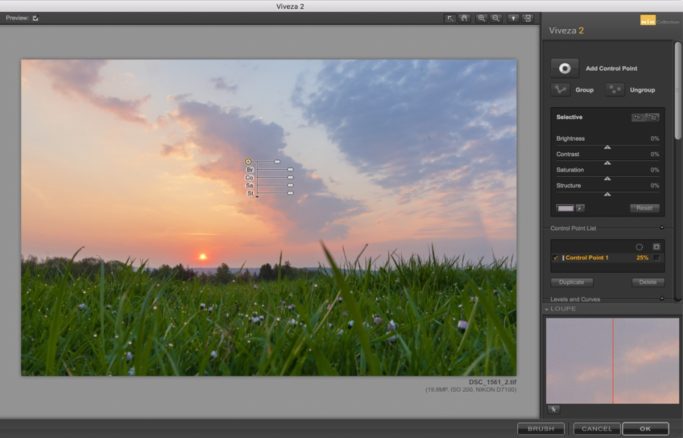 Local Edits of Landscape Photos: adding a node for easily editing.
