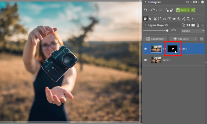 How to place one photo inside another: the layer mask.