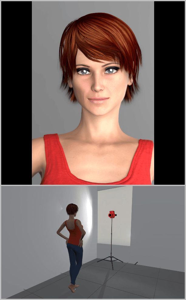 Portrait Photography Under Natural Light: light from the window - head-on..