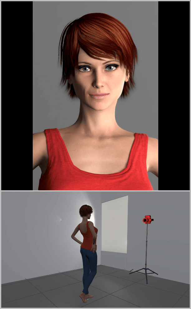 Portrait Photography Under Natural Light: light from the window - from side.