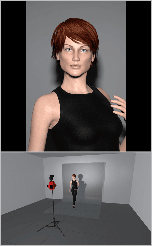 Portrait Photography Under Artificial Light: flash on a camera's hot shoe.
