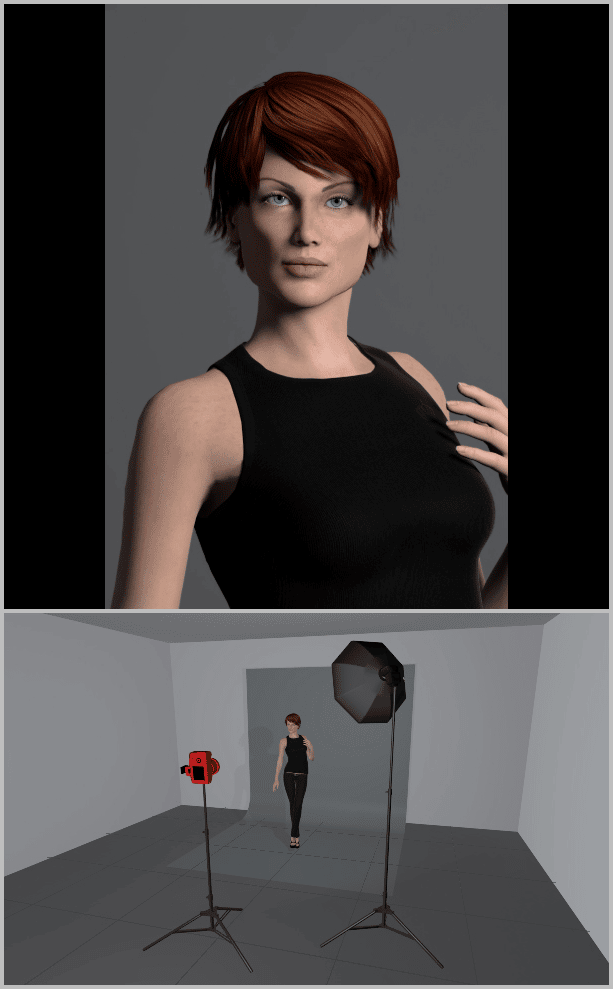 Portrait Photography Under Artificial Light: flash in a softbox.