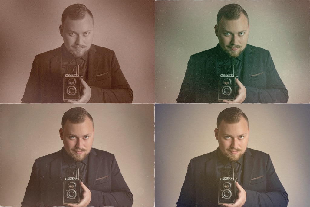 Give Your Photos a Vintage Look - collage