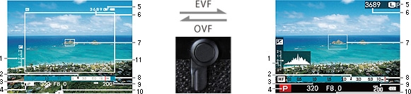 DSLR vs. Mirrorless: a hybrid viewfinder.