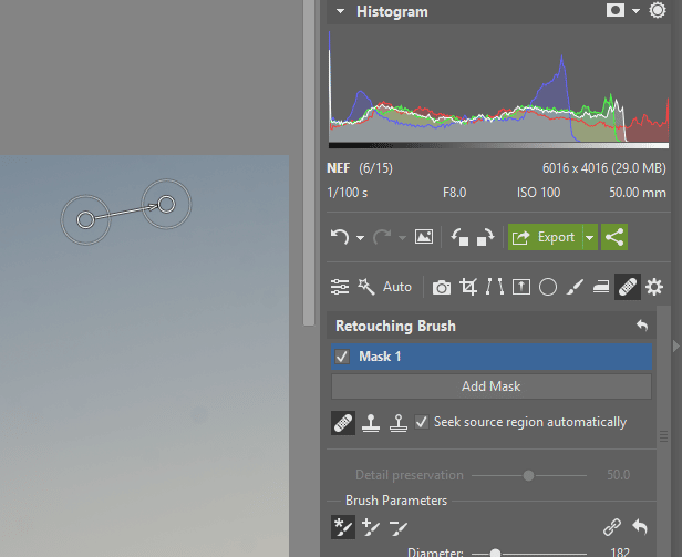 Battle of the Edits: Retouching Brush.