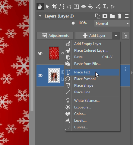 text layer add layers tag