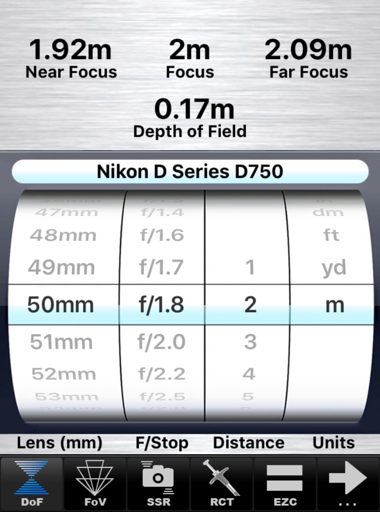   DOF Calculator or SetMyCamera will calculate what areas will be sharp.