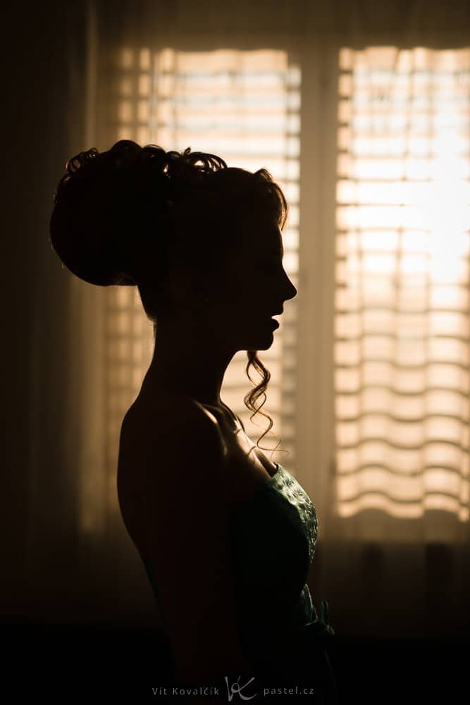 Photographing Models in Different Environments II- silhouette with window