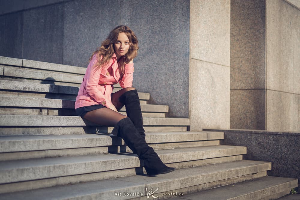 Photographing Models in Different Environments II - stairway