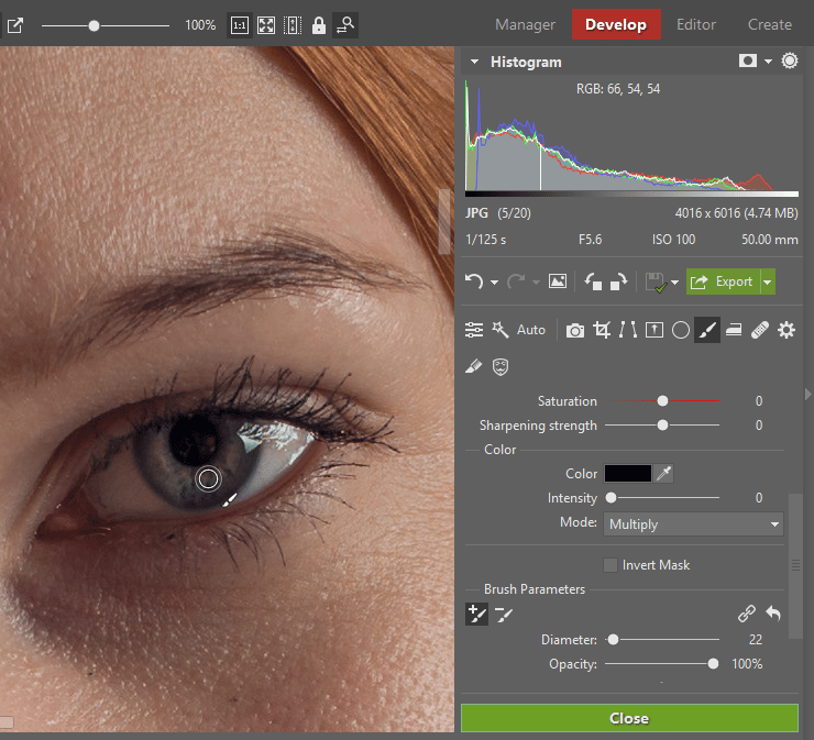Portrait Retouching - iris
