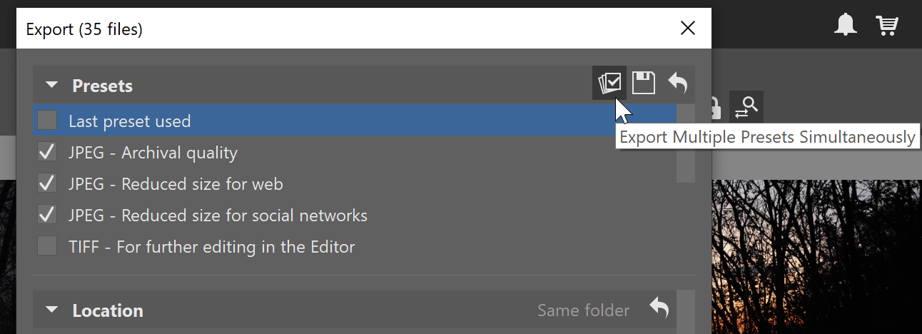 The New Improved Export - both at once