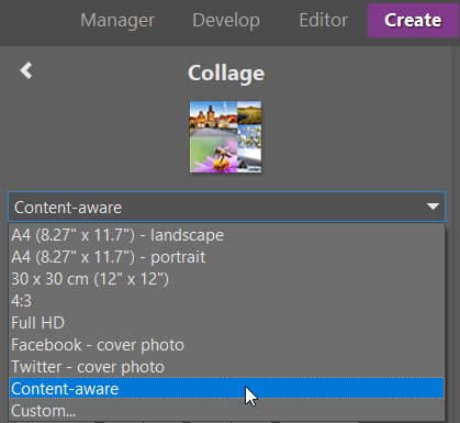 Use the New Features in the ZPS Collage Tool - content aware