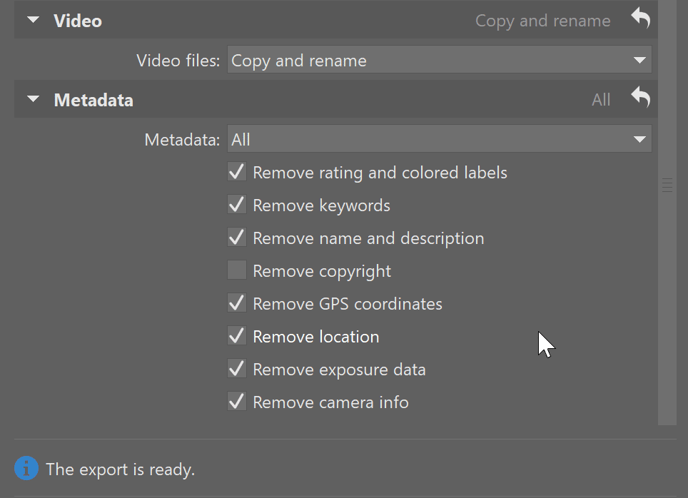 The New Improved Export - metadata