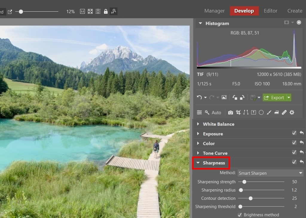 Guides for Editing Your Vacation Photos - sharpening