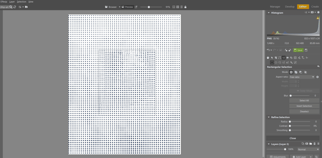 Create Your Own Pop Art Photo - usable texture