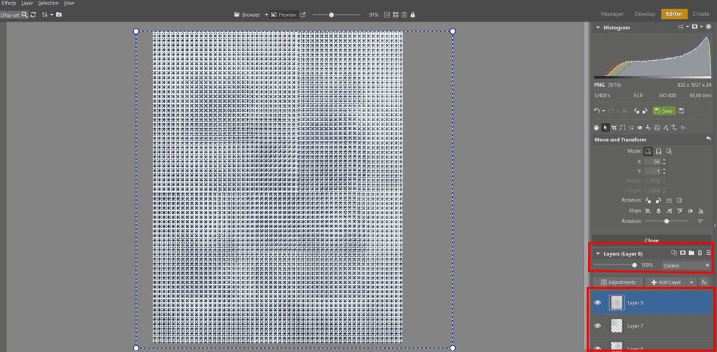 Create Your Own Pop Art Photo - final texture