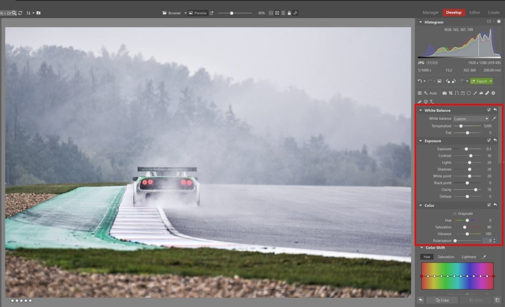 How to Edit Car Racing Photos - basic edits