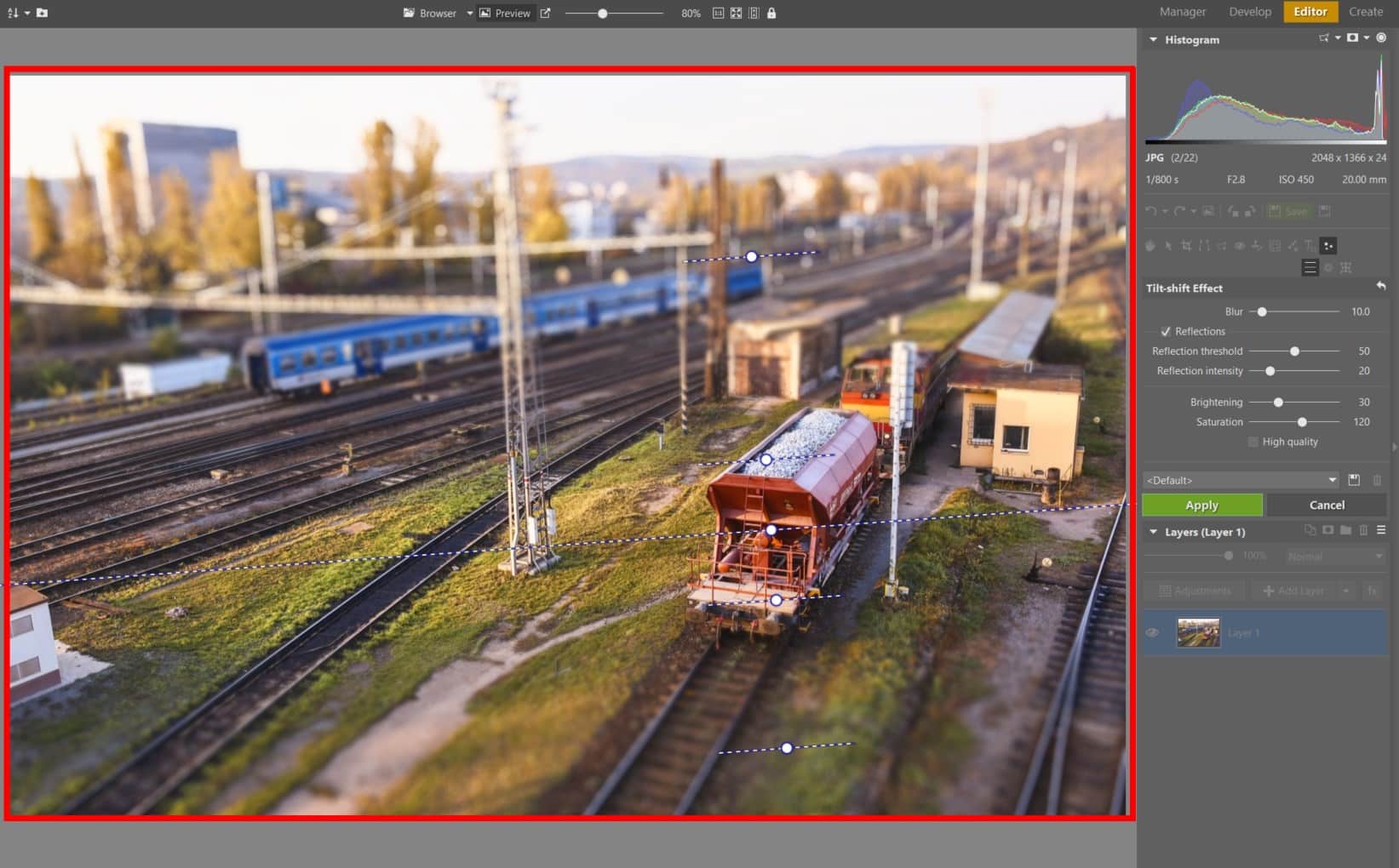 Make It Miniature With the Tilt-shift Effect