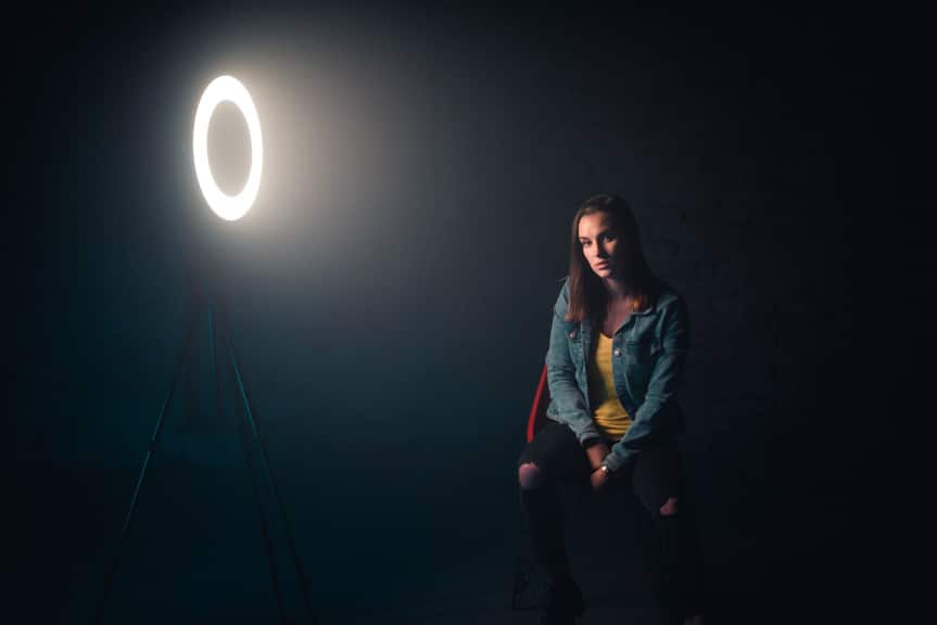 Portraits With an LED Ring Light - ringlight
