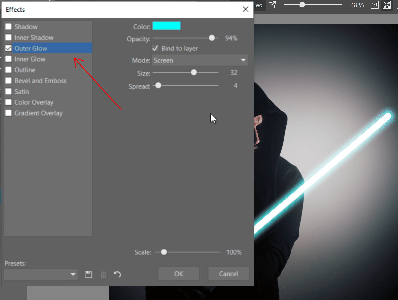 Create Your Own Lightsaber Photo - glow