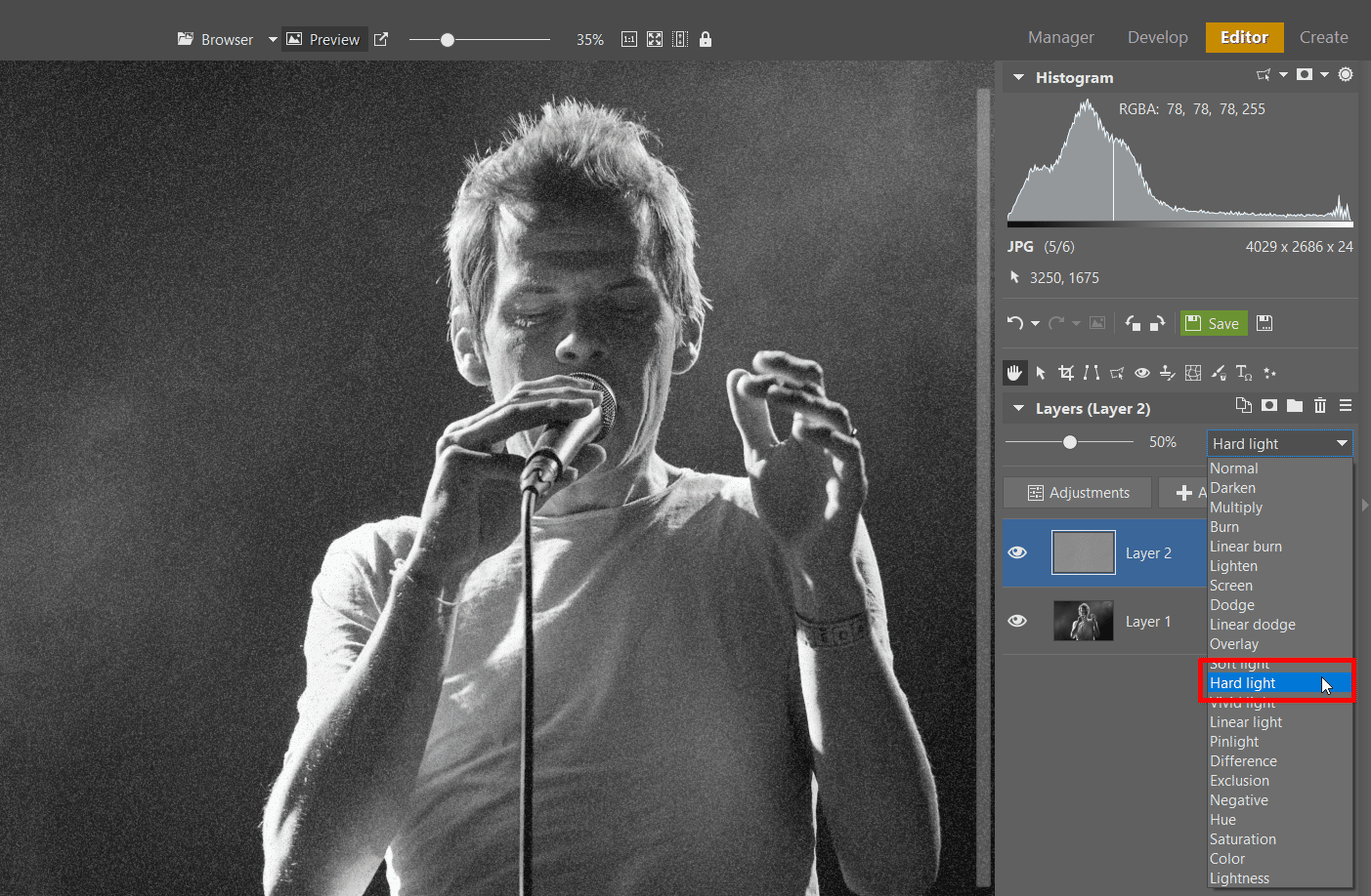 Two Ways to Add Grain to Your Black and White Photos