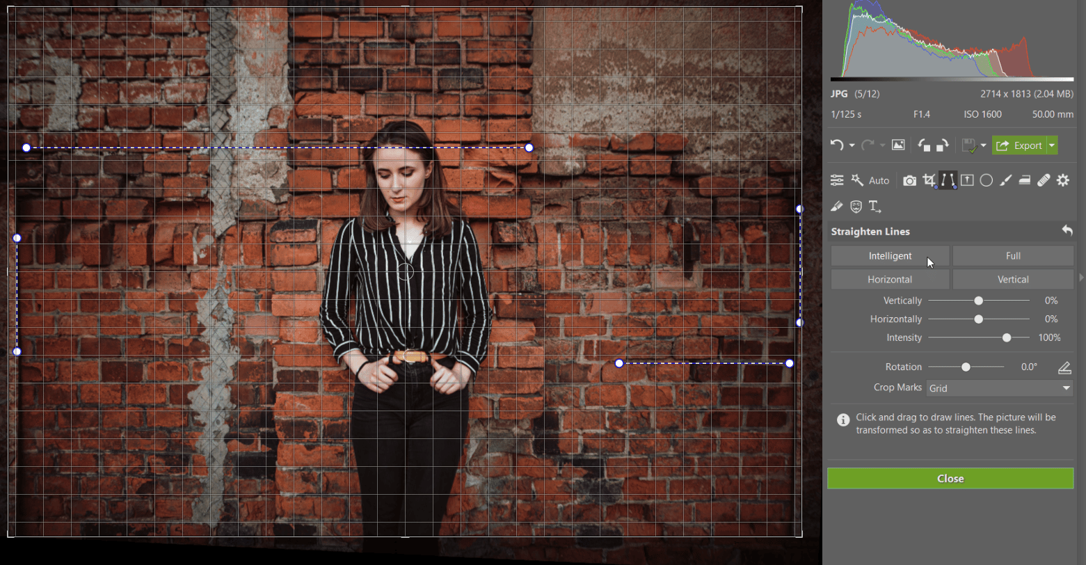 Do you have a crooked photograph? Straighten your horizon and perspective.