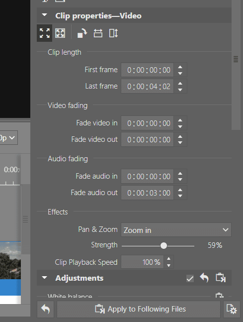 zs4 video editor image and video zooming