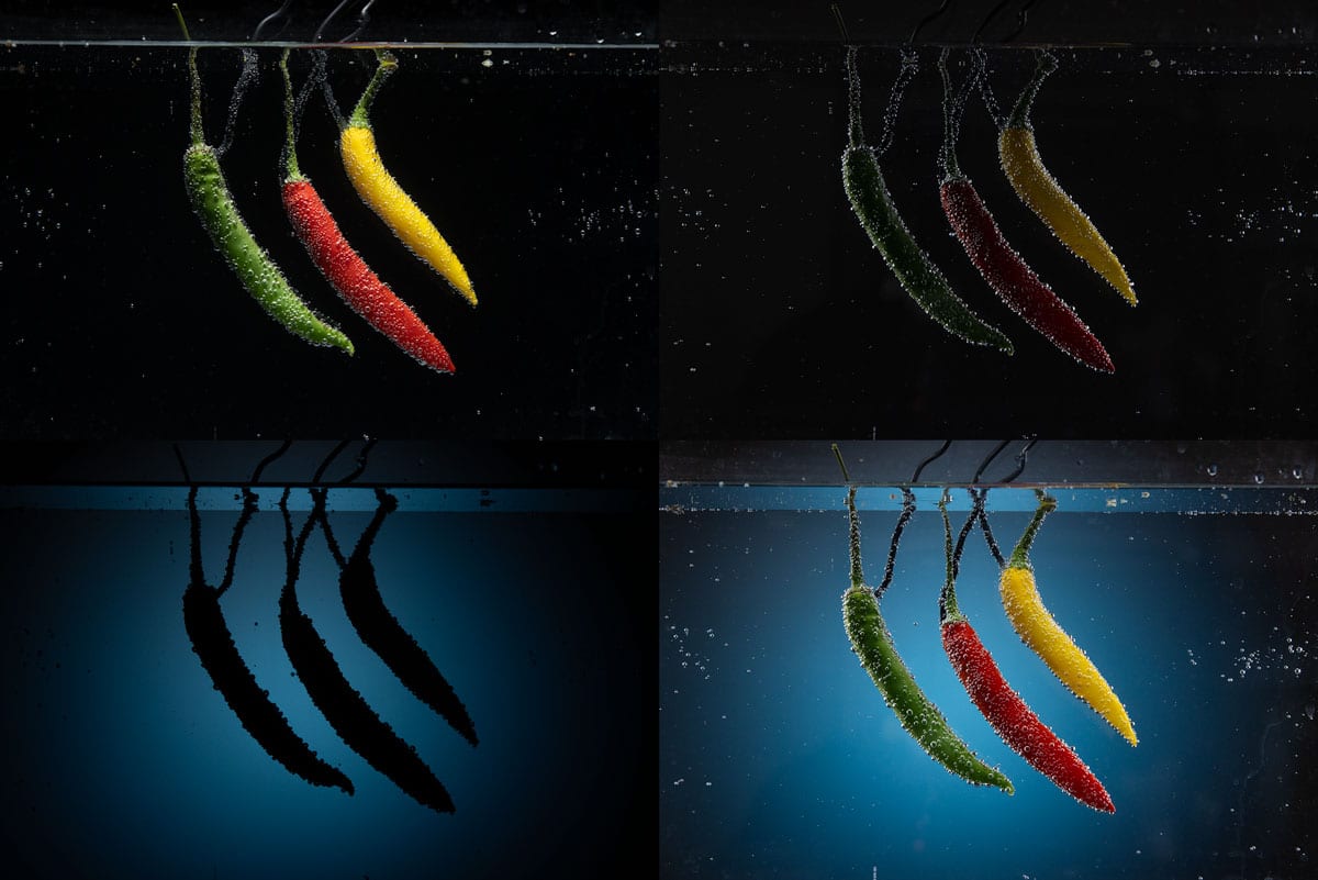 Sparkling Water Still Life Photography