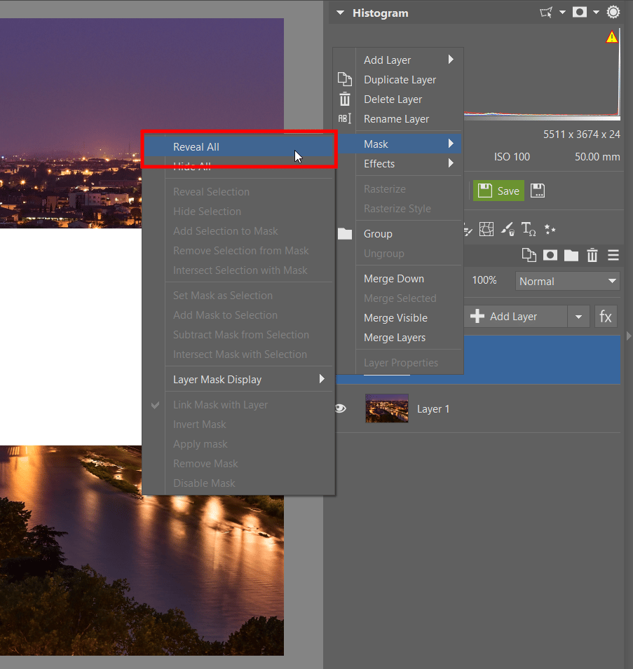 Add Transparent Text to your Photograph -Use the Editor Module and Layers