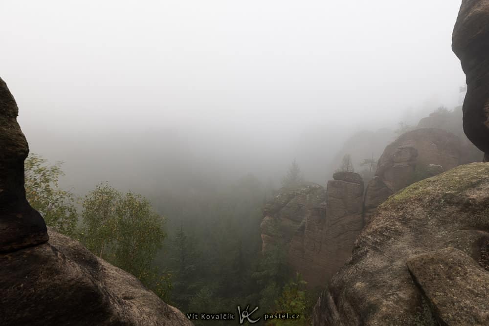 Rock Formations in the Fog