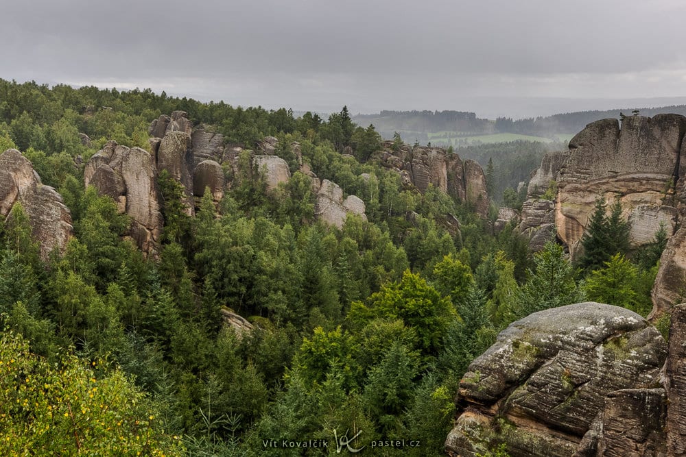 Rock Formations in the Fog