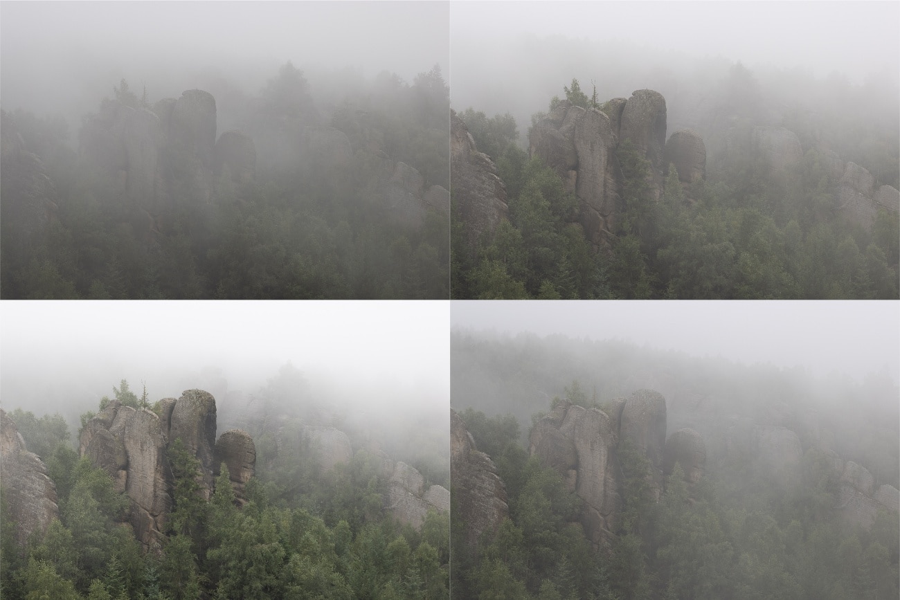Rock Formations in the Fog