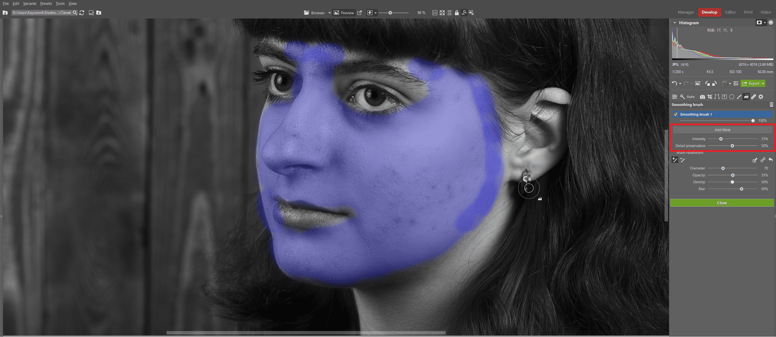 Retouching Problematic Skin