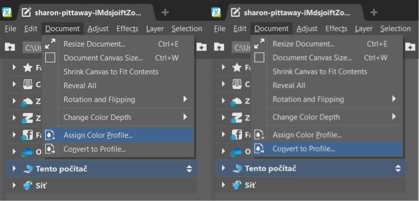 Color management in ZPS X A few more features