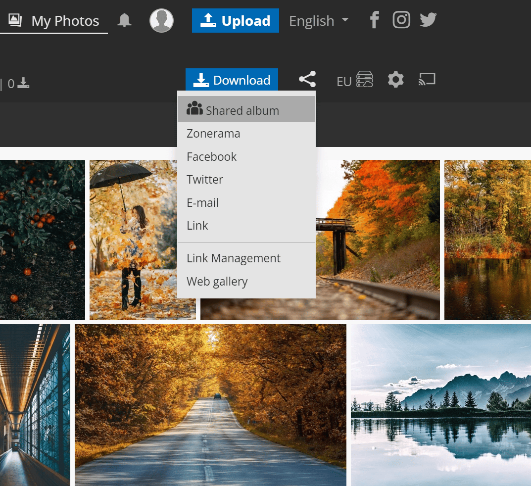 Shared Albums on Zonerama