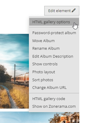 Create a Web Gallery