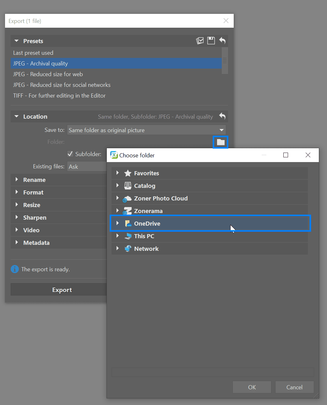 Sync Zoner Studio with the Cloud