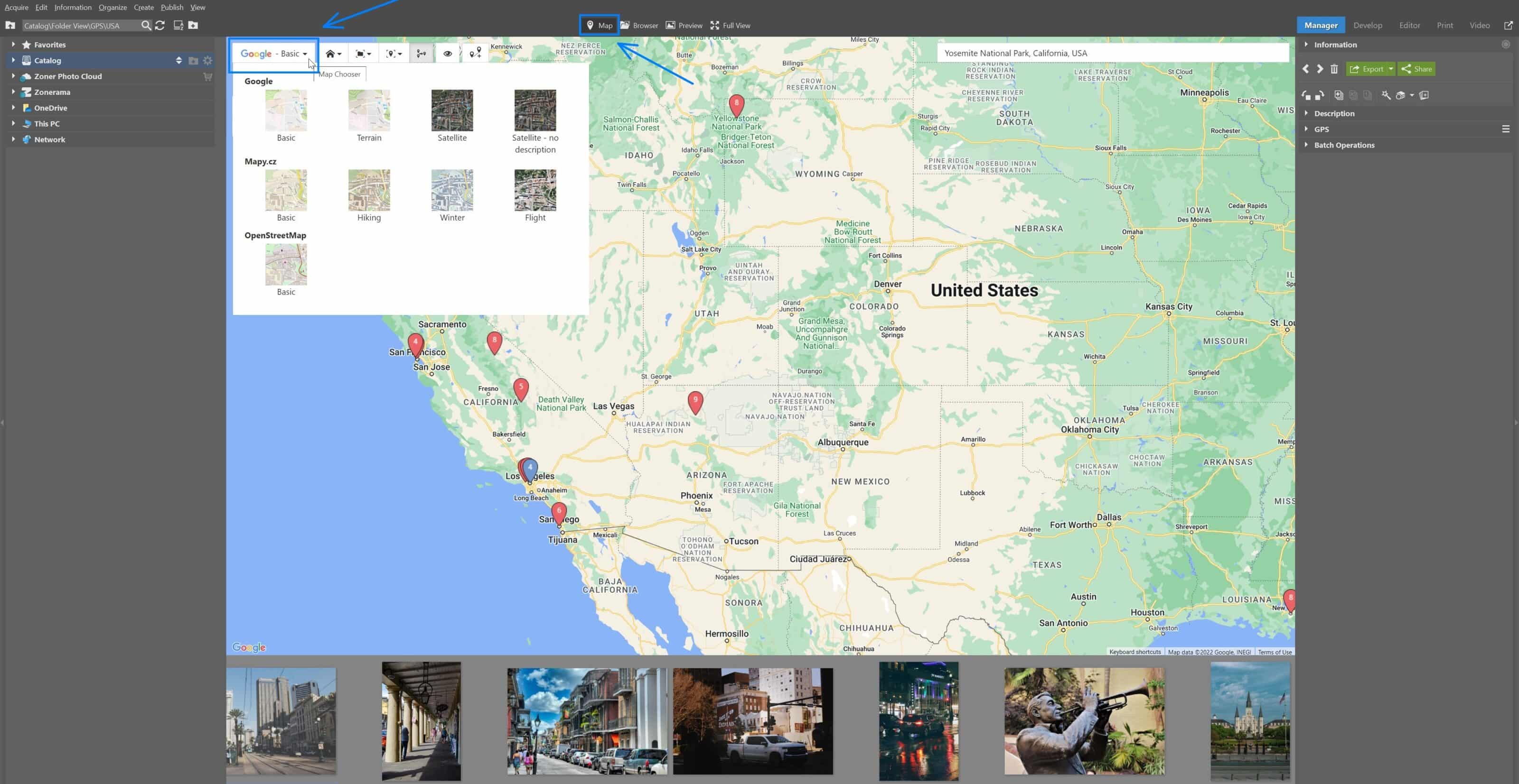 Organize Your Photos Assign GPS Coordinates