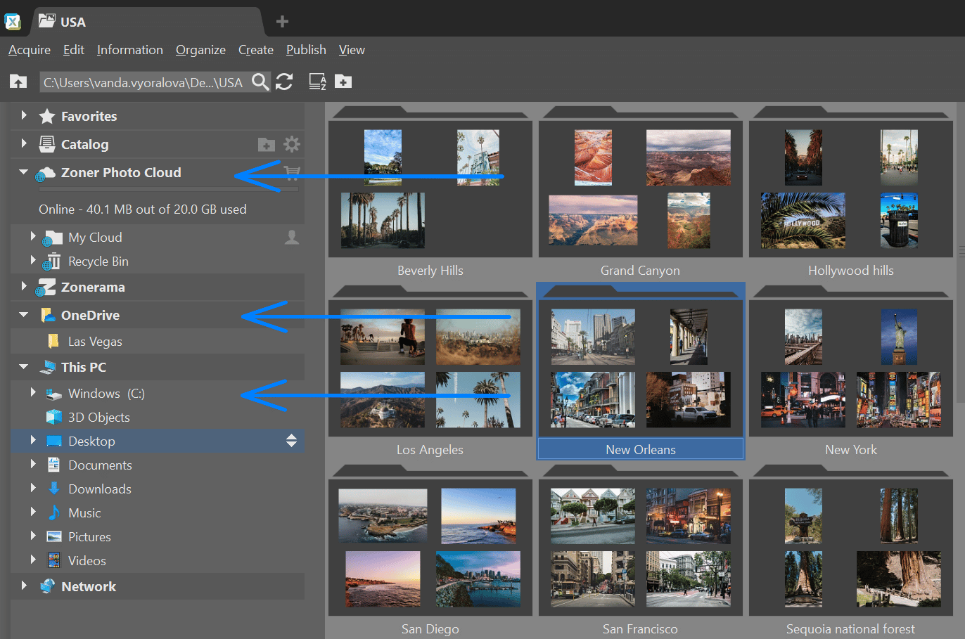 Sync Zoner Studio with the Cloud