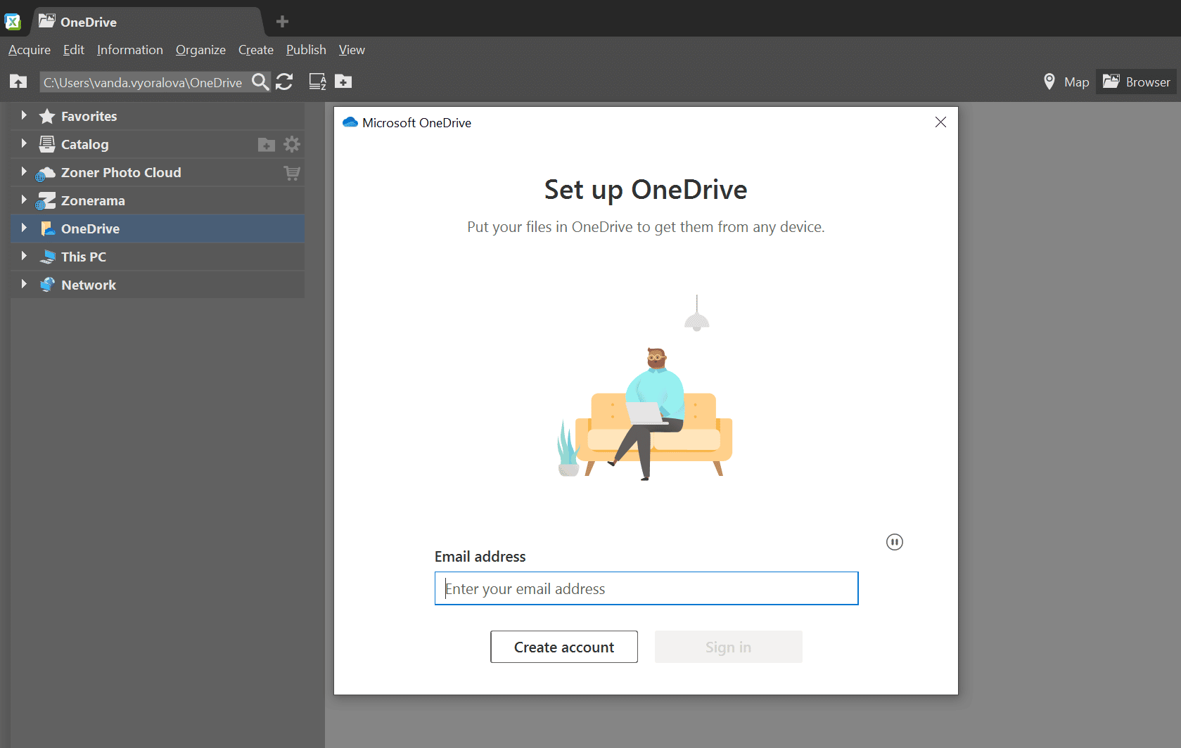 Sync Zoner Studio with the Cloud