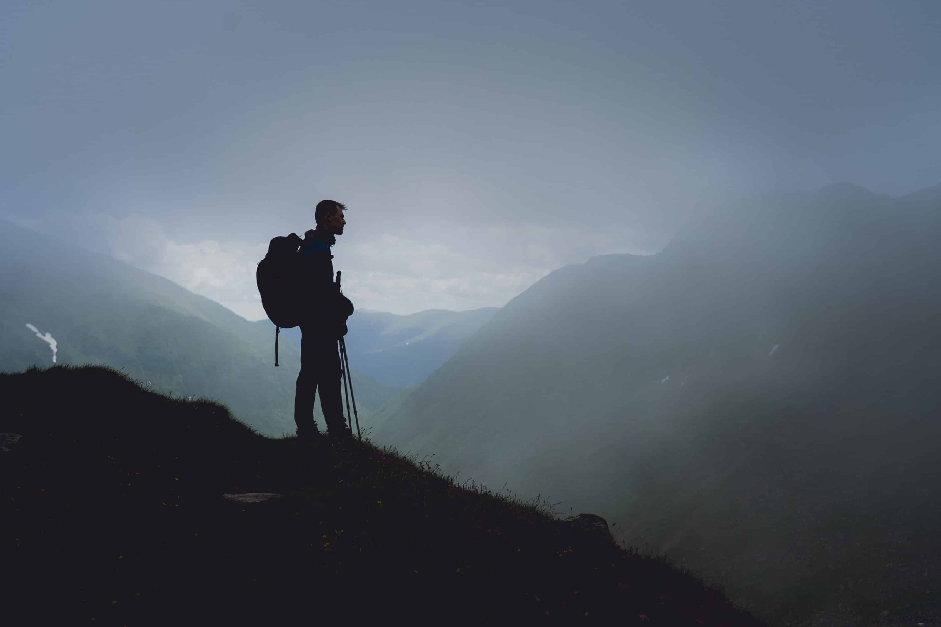 Mountain Pass Crossing, Camera in Hand