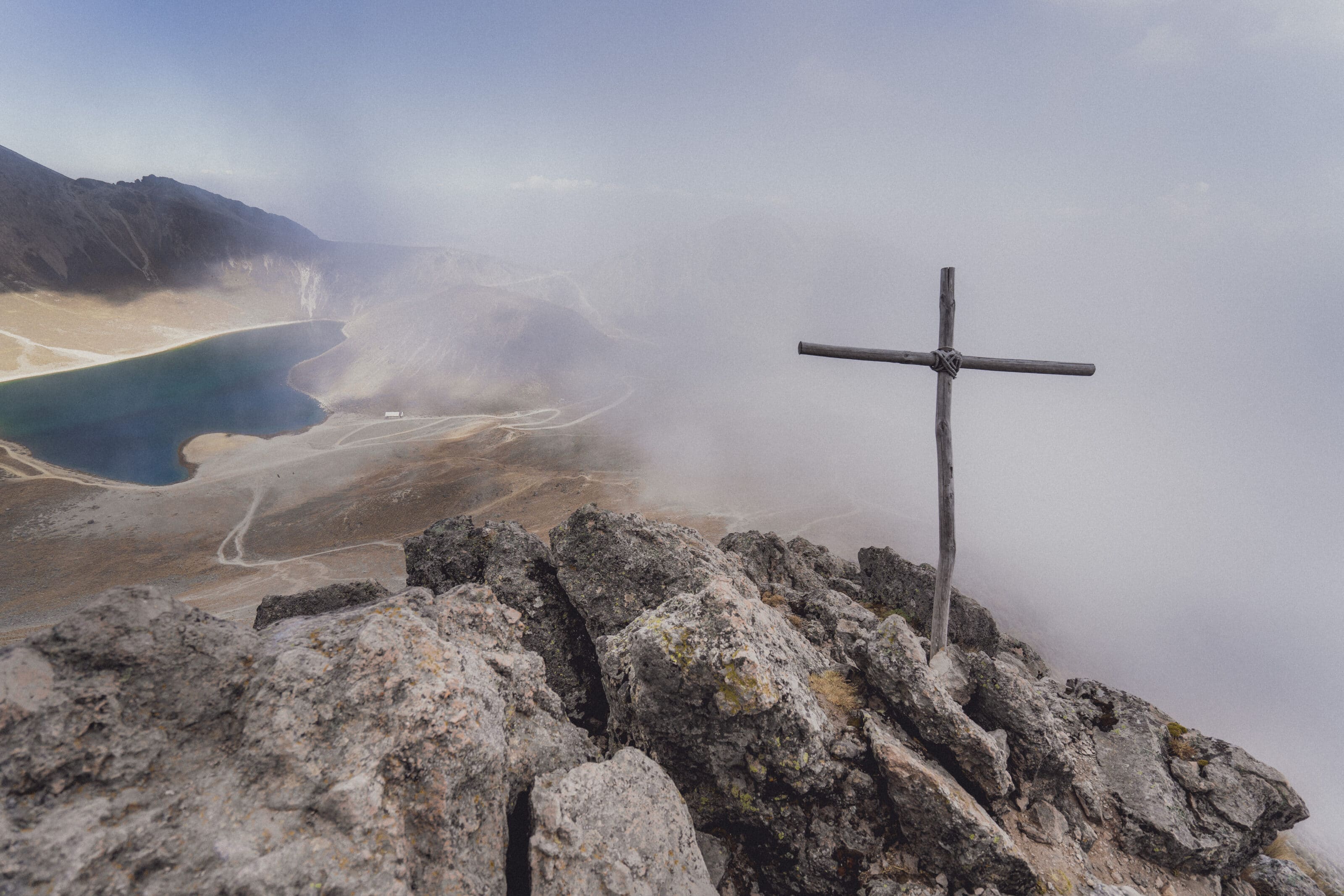 Mountain Pass Crossing, Camera in Hand