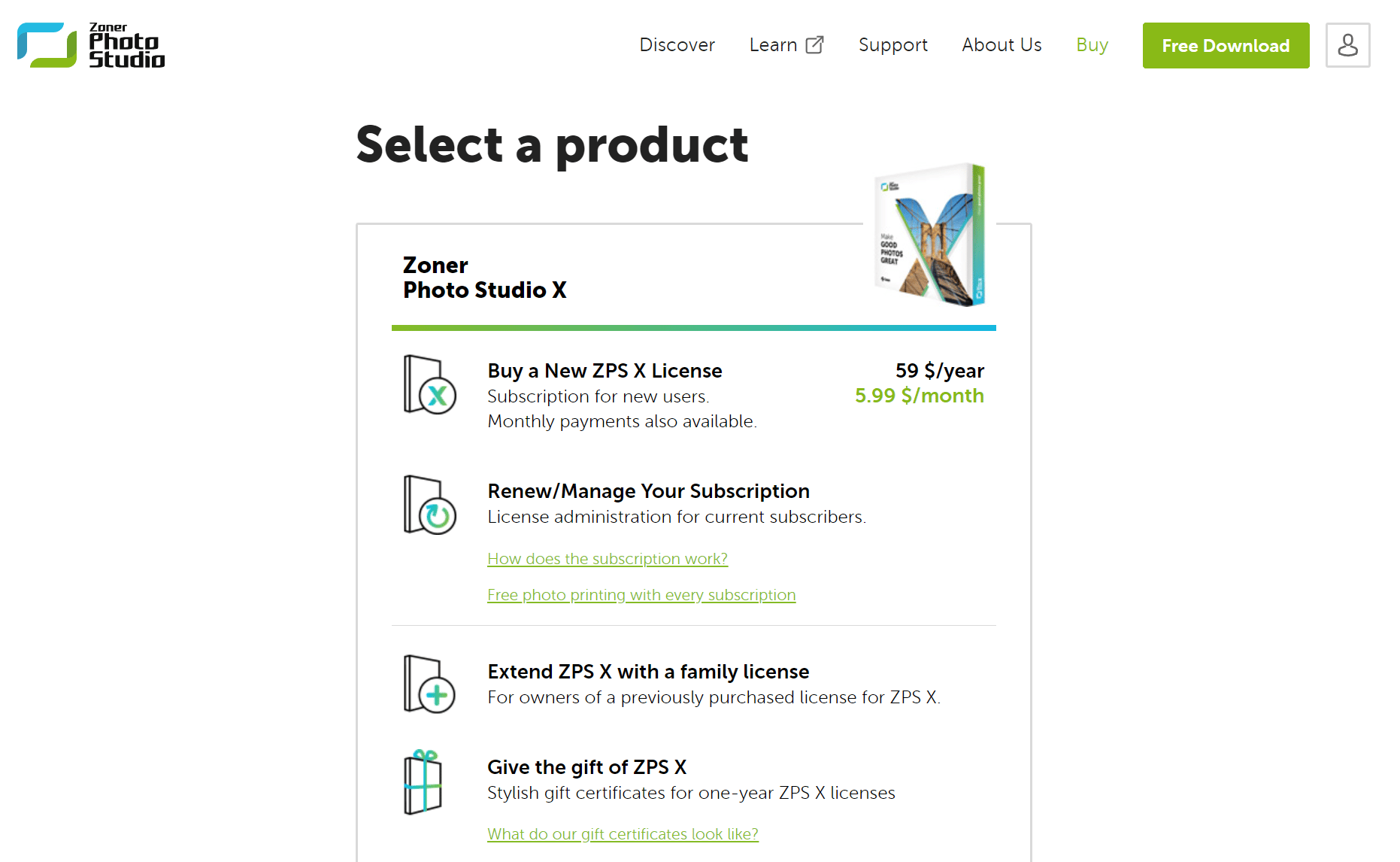 Zoner Studio Family License