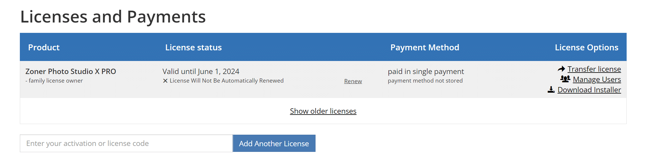 Zoner Studio Family License