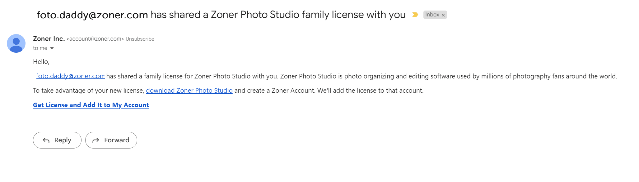 Zoner Studio Family License
