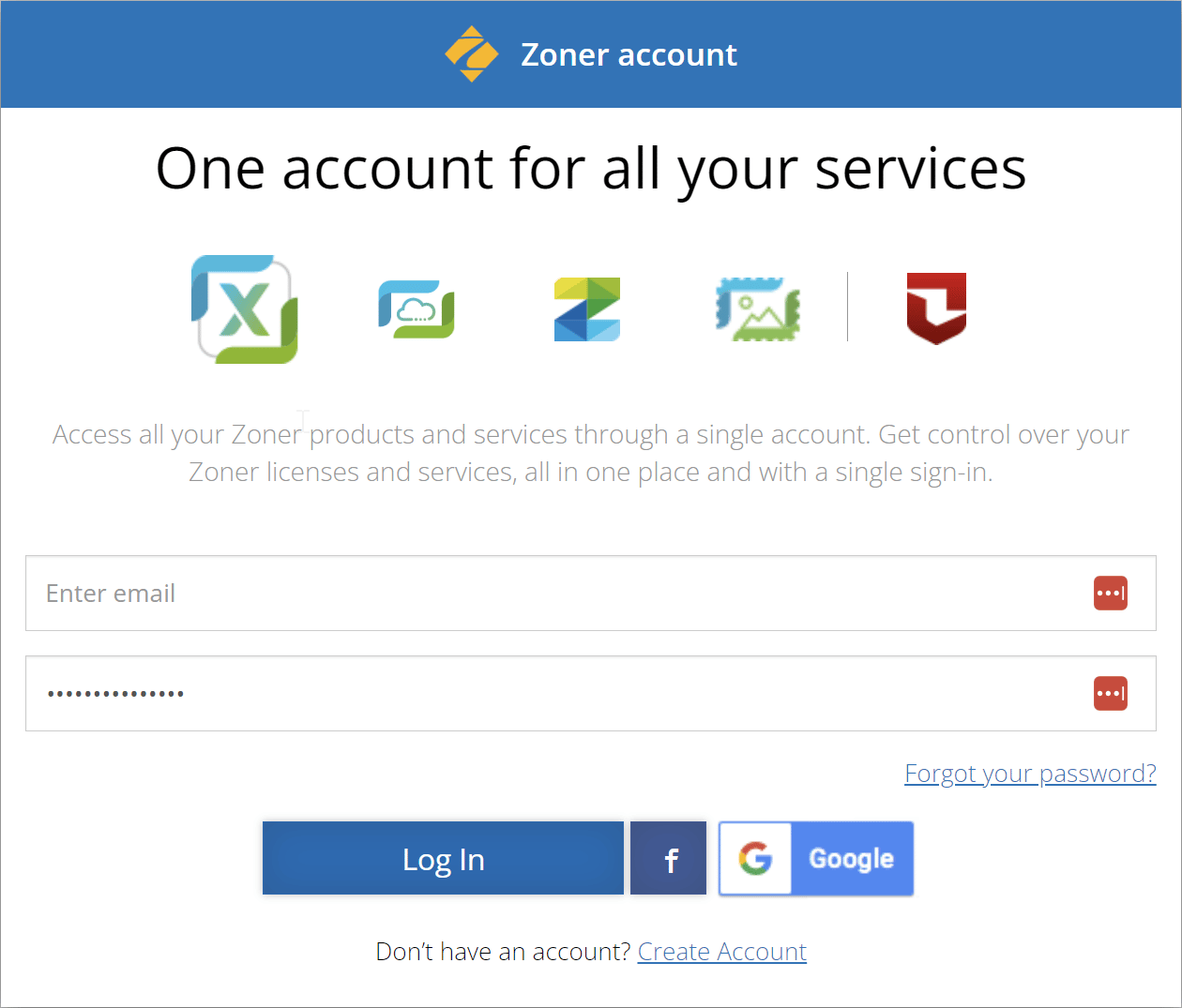 Your Zoner Account