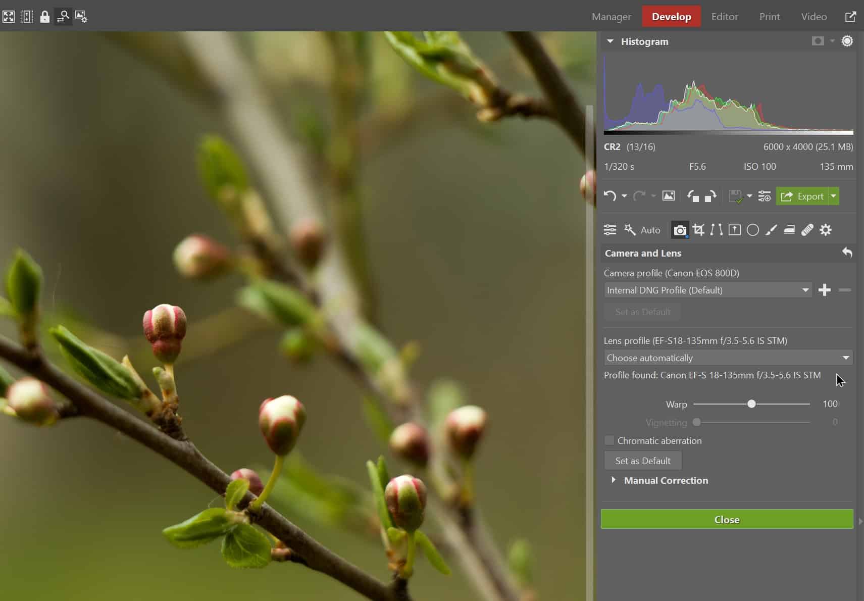 Native Support for Camera Lenses