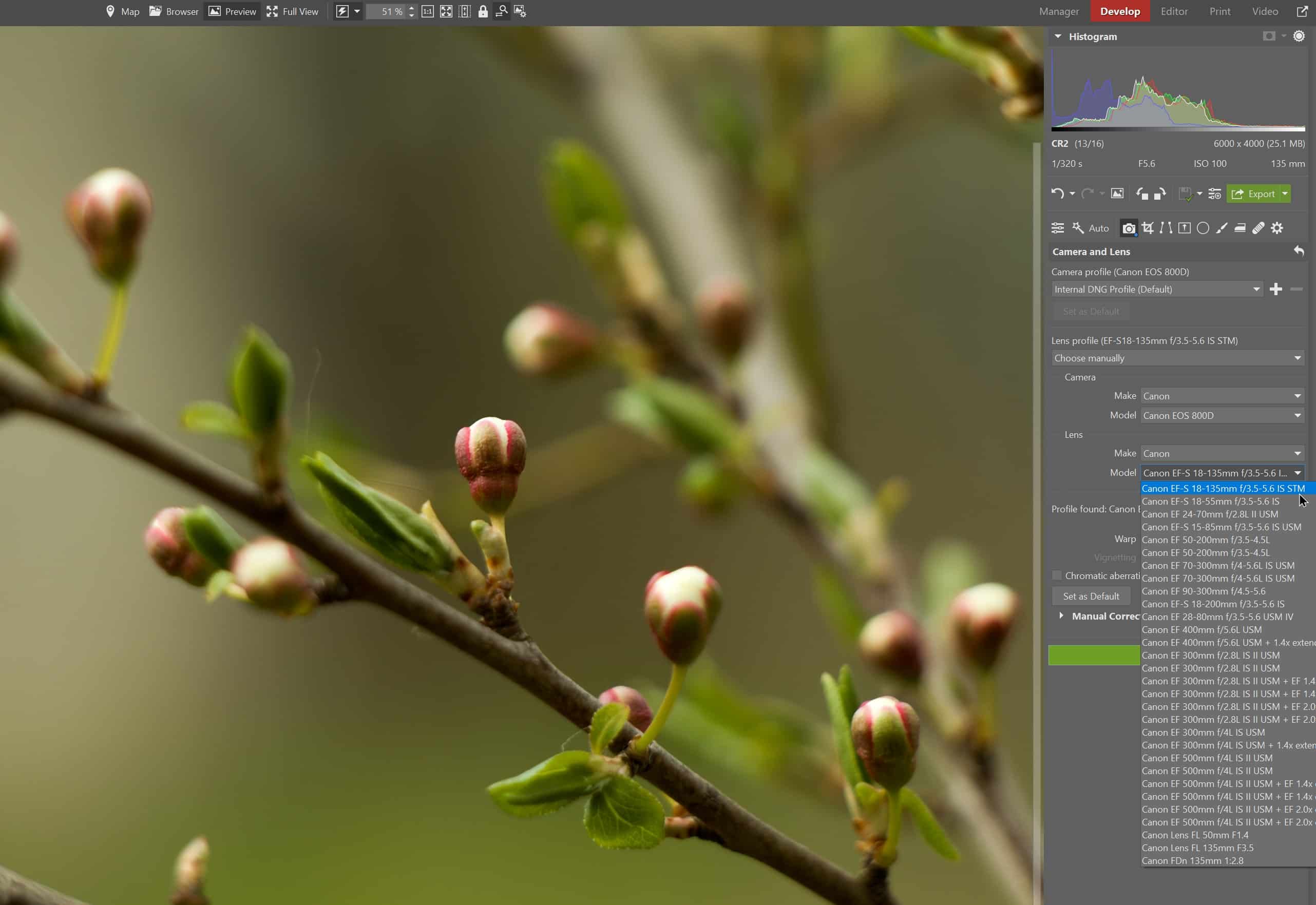 Native Support for Camera Lenses