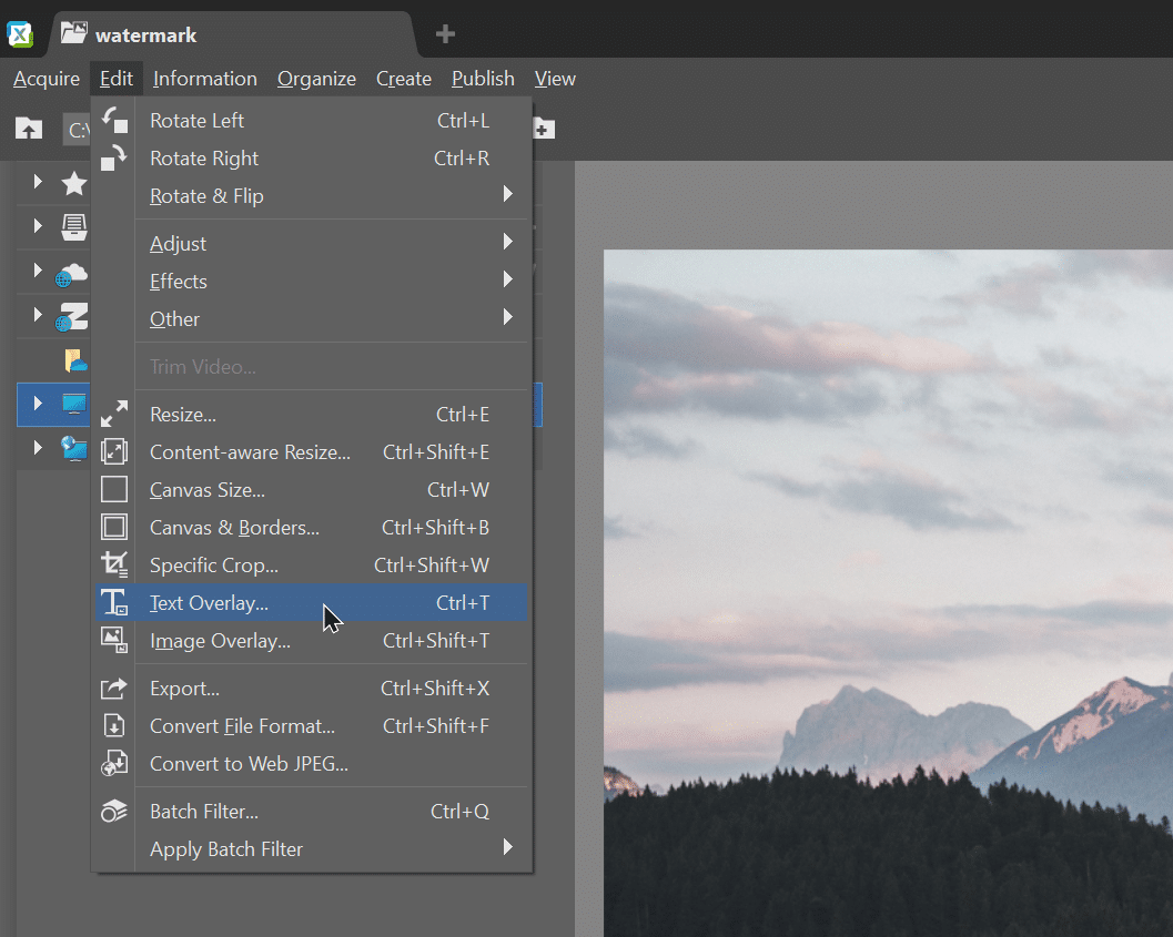 Watermarking Your Photographs