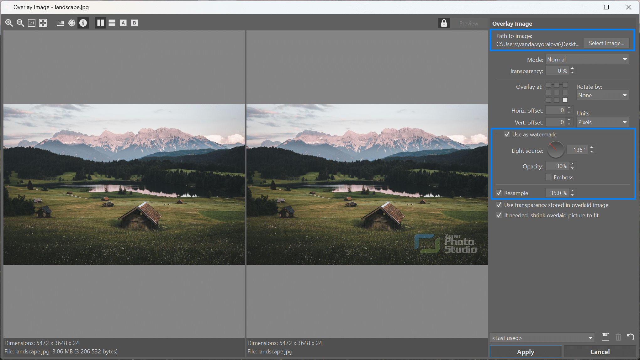 Watermarking Your Photographs